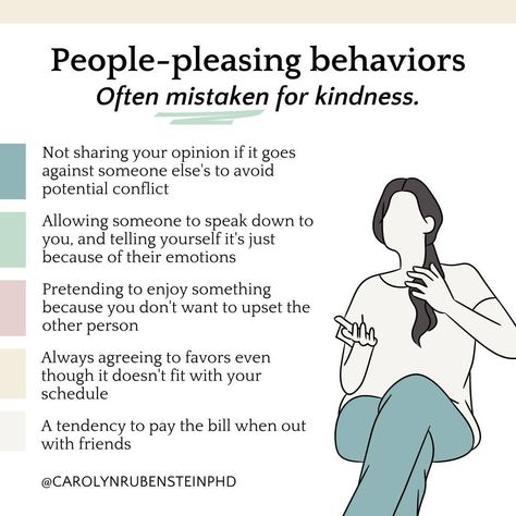 Do you often pick up the bill when you’re out with friends, or maybe you always agree to favors even though it doesn't fit with your schedule?⁣ ⁣ These are just some behaviors that are signs of people-pleasing that often go mistaken as just kindness.⁣ ⁣ People-pleasing behaviors refer to actions or attitudes that prioritize pleasing others over one's own needs or desires. This can include constantly seeking approval, avoiding conflict, overcommitting, and neglecting one's own self-care.⁣ ⁣ If... Avoiding Conflict, Pleasing Others, Kindness People, Therapy Notes, People Pleasing, Mental Health Facts, Quotes Advice, Black And White Art Drawing, Red X