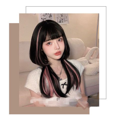 Jelly Haircut, Jelly Fish Hair Cuts, Jellyfish Cut, Jellyfish Hair, Emo Bangs, Jellyfish Haircut, Baby Bangs, Korean Anime, Hairstyles For Layered Hair