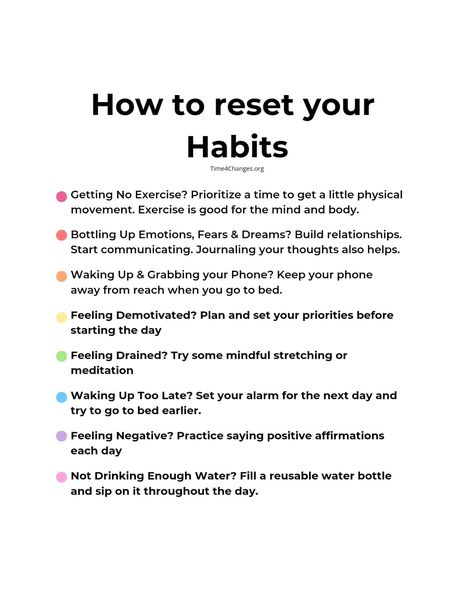 Creating A Habit, New Healthy Habits, Starting New Habits, How To Change Your Habits, How To Build Good Habits, Creating Good Habits, Easy Habits To Start, How To Make A Habit, How To Reset Your Life