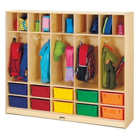 Jonti-Craft Large Locker Organizer - 26857JC Storage For Kids School Bags, Daycare Rooms Setup Storage Cabinets, Outdoor Daycare Storage, Kindergarten Coat Storage, Daycare Rooms Setup Storage Bins, Daycare Furniture Outdoor, Church Classroom Cabinets, School Bag Coat Storage, Back To School Backpack Storage