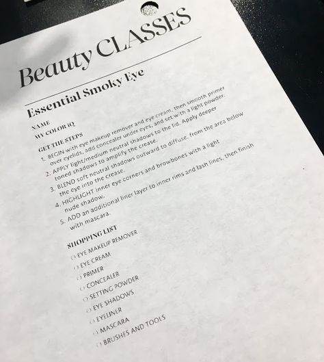 Makeup Classes Ideas, Make Up Classes Ideas, One On One Makeup Classes, Makeup Masterclass Event Ideas, Makeup Lesson Template, Self Makeup Course, Makeup Class Ideas, Makeup Teaching, Makeup Class Ideas Setup