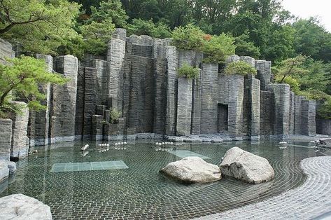 Waterscape Design, Water Architecture, Taman Air, Waterfalls Backyard, Modern Pools, Guilin, Pond Design, Landscape Architecture Design, Water Feature