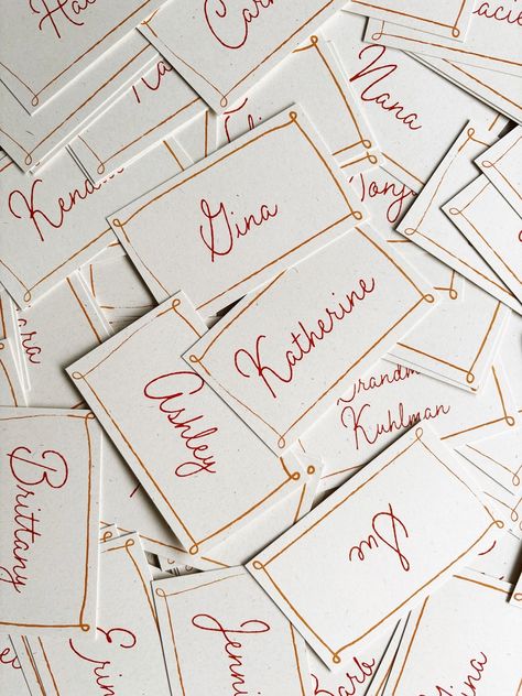 Handwritten italian namecards Italian Wedding Signage, Vintage Italian Wedding, Italian Wedding, Wedding Signage, Place Cards, Wedding Stationery, Stationery, Quick Saves