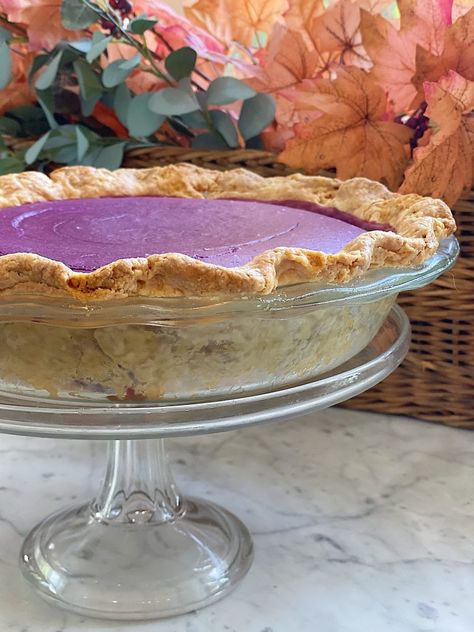 Ube Potato Casserole, Purple Sweet Potato Dessert Recipes, Ube Custard Pie, Ube Pie Recipe, Ube Pie, Purple Sweet Potato Recipes, Easy Sweet Potato Pie, Purple Sweet Potato Pie, Sweet Potato Pie Recipe Easy