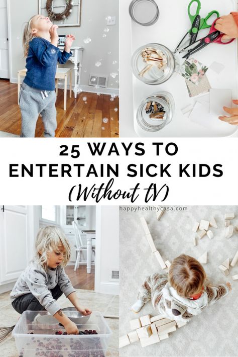 Inside Preschool Activities, Sick Day Activities For Kids, Sick Day Ideas, Sick Day Activities, Sick Kids Remedies, Sick Tips, Mother Tips, Sick Toddler, Slow Parenting