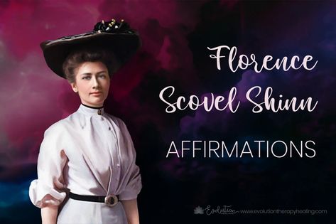 Florence Scovel Shinn Affirmations - Evolution Healing Scovel Shinn Affirmations, Florence Scovel Shinn Affirmations, Florence Shinn, Infinite Intelligence, Florence Scovel, Names Of Jesus Christ, Divine Design, No Game No Life, Healing Journey