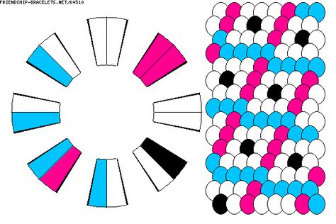 K4510 - friendship-bracelets.net. 16 strands 4 colours. This is turning out really well, better then I expected :-) Circle Loom Patterns, Wheel Bracelet, Kumihimo Tutorial, Circle Loom, Kumihimo Disk, Mochila Crochet, Diy Friendship Bracelet, Kumihimo Braiding, Kumihimo Jewelry