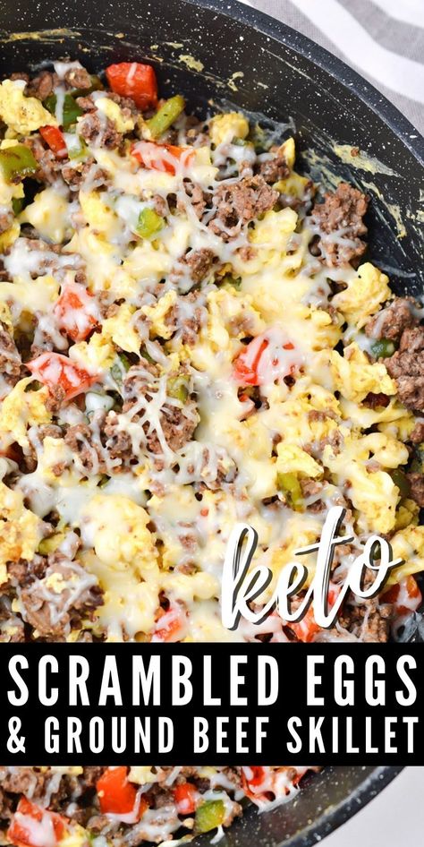 Essen, Keto Scrambled Eggs, Ground Beef Breakfast, Boiled Egg Diet Plan, Boiled Egg Diet, Recetas Keto, Best Keto Diet, Keto Recipes Dinner, Minced Meat