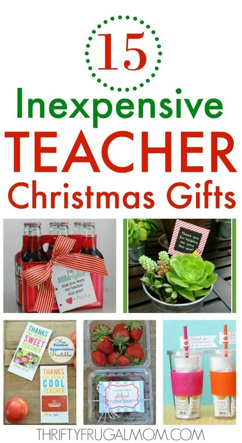 These cheap teacher Christmas gift ideas are fun, practical and sure to be appreciated! Plus they are all easy to make too! #thriftyfrugalmom #teachergiftsChristmas #teachergifts Inexpensive Teacher Christmas Gifts, Teacher Gifts Christmas Cheap, Christmas Gift Ideas For Teachers, Teacher Christmas Gift Ideas, Inexpensive Teacher Gifts, Christmas Gifts For Teachers, Gift Ideas For Teachers, Cheap Teacher Gifts, Teacher Holiday Gifts