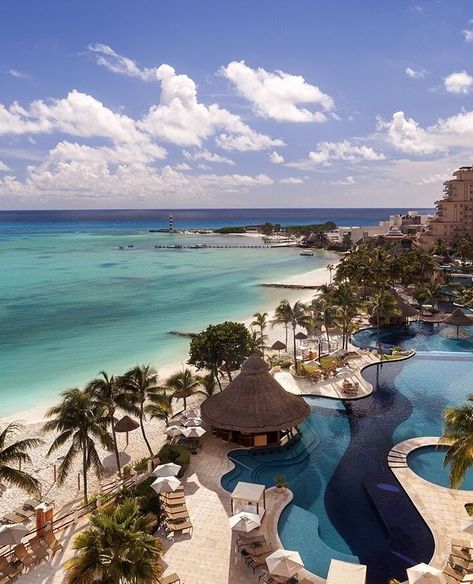 Cancún's iconic beach scene, blissfull weather, fun nightlife and resort accommodations never fail to impress. Book an all-inclusive break today... https://www.johansens.com/north-america/mexico/quintana-roo/  #CondeNastJohansens #GrandFiestaAmericanaCoralBeach Cancun Mexico Resorts, Mexico Pictures, Cancun Beaches, Cancun Trip, Coral Beach, Mexico Beach, Mexico Resorts, Backpacking Europe, Tulum Mexico