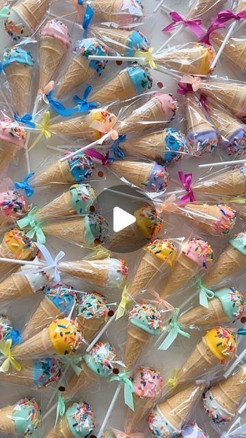 133K views · 5.2K likes | Celebrate by ML on Instagram: "Ice cream cone 🍦cakepops 🍭 tutorial 👩🏻‍🍳#cakepop #cakepopicecream #cakepoptutorial #cakepoptips #bakingtips #icecreamcakepops #celebratebyml #nyccakepops" Ice Cream Cone Cake Pops, Ice Cream Birthday Party Theme, Ice Cream Cake Pops, Cone Dessert, Cake Pop Tutorial, Ice Cream Cone Cake, Cake In A Cone, Candy Cone, Office Candy