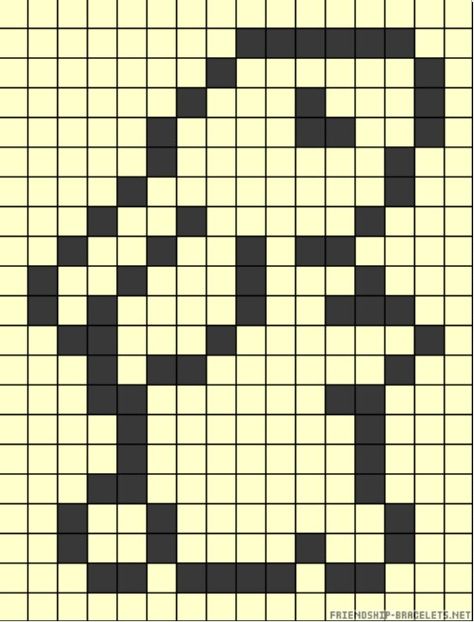 . Bunny Grid Pattern, Bunny Knitting Chart, Rabbit Alpha Pattern, Pixel Art Pattern For Crochet, Bunny Alpha Pattern, Mini Alpha Pattern, Cross Pixel Art, Black And White Alpha Pattern, Alpha Bracelet Pattern Grid