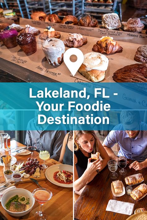 Lakeland has become Central Florida's foodie destination, and we can prove it! From cruffins and beignets to vegan and vegetarian options, Lakeland has something for every palette. Outing Ideas, Florida Travel Destinations, Travel Florida, Florida Adventures, Florida Food, Usa Florida, Lakeland Florida, Polk County, Moving To Florida