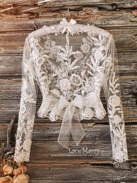 Bolero Wedding Dress, Lace Bolero Wedding, Wedding Dress Cover Up, Wedding Separates, Top Bustier, Bolero Wedding, Lace Bolero, Etsy Wedding Dress, Wedding Topper