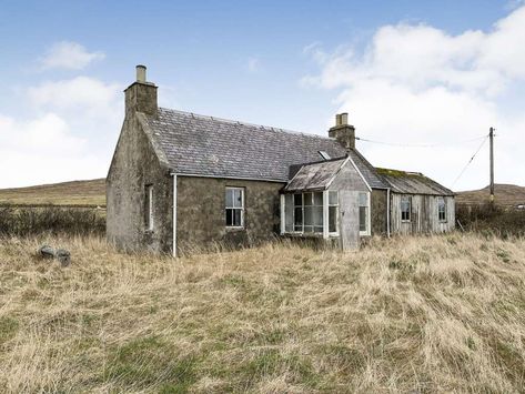 Stone Fixer Upper Waterfront Cottage in Scotland Under $50K USD Scotland Cottage, Cottages Scotland, Waterfront Cottage, Shetland Islands, Character Home, Stone Cottage, Good House, Tea Room, Tourist Destinations