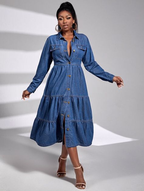 Jean Dresses Outfit, Jean Dress Outfit Winter, Jean Alterations, Denim Dress Outfit Ideas, 30s Aesthetic, Vintage Jean Dress, Denim Dress Outfit, Denim Shorts Outfit, Jean Dresses