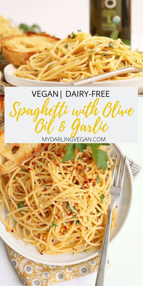 Essen, Dairy Free Spaghetti Recipes, Pasta With No Dairy, Easy Dairy Free Pasta Recipes, No Dairy Pasta Recipes, Vegan Linguine Recipes, Non Dairy Pasta Recipes, Pasta Sauce Dairy Free, Spaghetti Sides Dishes