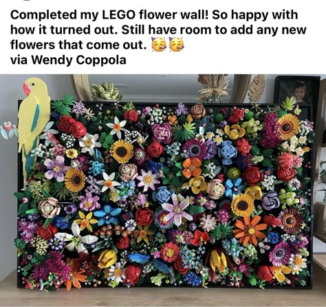 Lego Flowers Diy, Lego Displays, Harry Potter Office, Lego Flowers, Lego Mosaic, Lego Wall, Diy Lego, Lego Display, Lego Diy