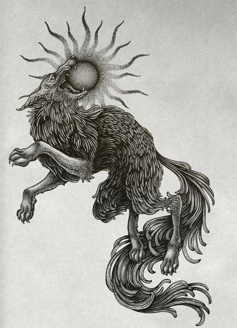 Trippy Tattoo Ideas, Fenrir Tattoo, Pop Culture Tattoos, Trippy Tattoo, Horrible Tattoos, Emo Tattoos, Culture Tattoos, Master Tattoo, Woodcut Tattoo