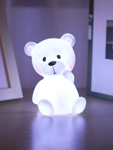 Bear Shaped Night Light | SHEIN USA Kawaii Bedroom, Cute Night Lights, Decorative Night Lights, Baby Night Light, Bedroom Bedside Lamp, Teen Room Decor, Novelty Lighting, Table Lamps For Bedroom, Dessin Adorable