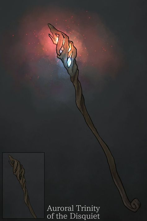 Staff Magic Art, Dnd Staff Art, Magic Staff Art, Staff Concept Art, Allura Vysoren, Druid Outfit, Staff Magic, Magic Staff, Wizard Staff