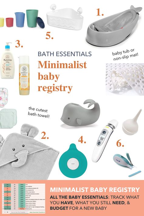 Diaper Caddy Essentials, Minimalist Baby Registry Checklist, Baby Registry Checklist Minimalist, Baby Bath Essentials, Baby Tylenol, Baby Bath Time Essentials, Baby Bath Items, Minimalist Baby Registry, Diapering Essentials