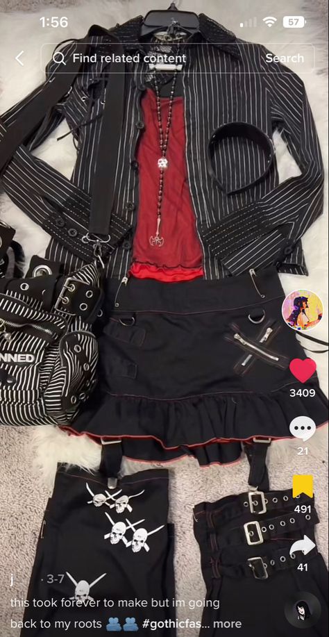 Vkei Outfits Women, Visual Kei Style Street Fashion, Vkei Outfits Ideas, Casual Visual Kei, Vkei Clothing, Vkei Outfits Casual, Vkei Fashion Aesthetic, Casual Vkei, Visual Kei Fashion Outfits