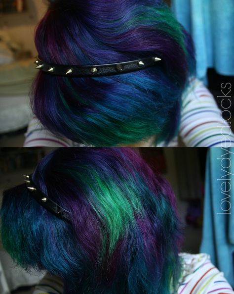 New Mom Hair, Peacock Hair Color, Peacock Hair, Galaxy Hair, Teal Hair, Pinterest Hair, Mom Hairstyles, Scene Fashion, Awesome Hair