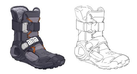 Cyberpunk Shoes Drawing, Sci Fi Boots, Cyberpunk Boots, Scifi Outfit, Red Rabbit, Armor Clothing, Sci-fi Armor, Concept Clothing, Shoes Drawing