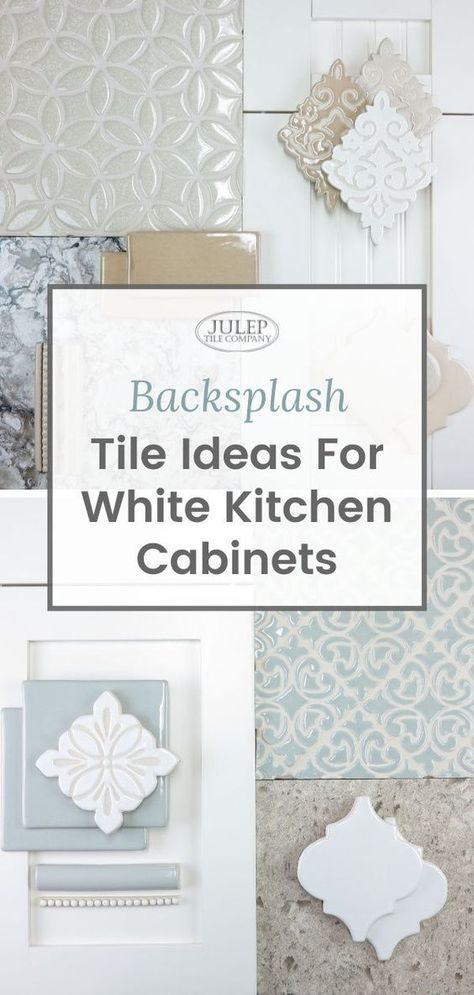 Backsplash Tile Ideas, Backsplash Kitchen White Cabinets, Backsplash For White Cabinets, Backsplash With White Cabinets, Farmhouse Kitchen Backsplash, Backsplash Patterns, Patterned Tile Backsplash, Colorful Backsplash, Off White Kitchens