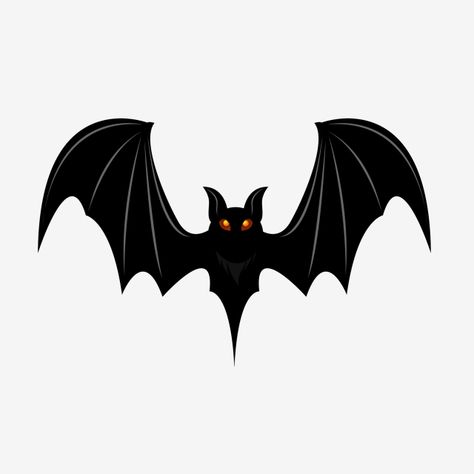 Bat Pictures Drawing, Bat Vector Illustration, Flying Bat Drawing, Halloween Bat Tattoo, Bats Illustration, Bats Art, Bat Icon, Bat Cartoon, Halloween Imagem