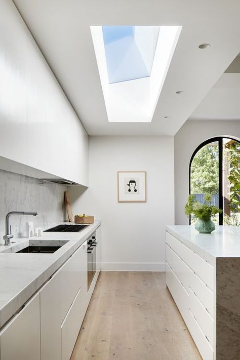 How To Install Skylight Properly? Skylight Kitchen Ideas, Kitchen Extension Skylight, Kitchen Skylights Ideas, Kitchens With Skylights, Velux Kitchen, Kitchen Skylight Ideas, Skylights In Kitchen, Velux Skylights Kitchen, Skylights Ideas Ceilings