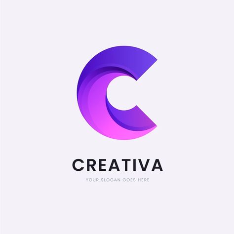 Logo Gradient Design, Contemporary Logo Design Inspiration, Letter C Design, Letter C Logo Design, Contemporary Logo Design, C Logo Design, Gradient Logo Design, Wrapper Design, Letter C Logo