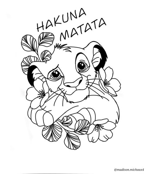 Lion King Tattoo Stencil, Disney Tattoo Stencil Outline, Hakuna Matata Tattoo, Disney Stencils, Blitz Tattoo, Disney Silhouette Art, Eeyore Pictures, Lion King Tattoo, Moon Coloring Pages