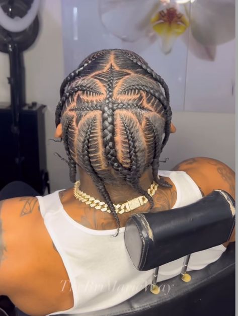 Black Braids For Men, Men Natural Hairstyles Braids, Different Cornrow Styles Men, Men Haircut Styles Braids, Guy Braided Hairstyles, Men’s Braid Styles Long Hair, Make Braid Styles, Long Braids On Men, 4 Braids Men Hairstyle