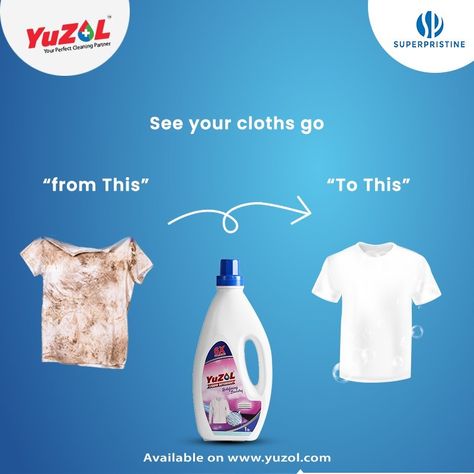 Switch to yuzol liquid detergent which gives your cloths gaurentee of whiteness! To buy visit our website www.yuzol.com #yuzol #liquiddetergent #whiteness #gaurentee #cleanandclear #cleancloths #washingmachine #laundry #killsgerms #strains #out Laundry Detergent Creative Ads, Detergent Poster Design, Detergent Social Media Design, Laundry Ads Creative, Detergent Ads Creative, Laundry Social Media Design, Detergent Ads, Laundry Ads, Laundry Detergent Ads