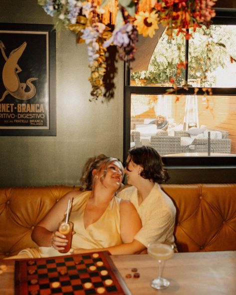 When it comes to local engagement sessions, I’ve got all the spots. 😍 these two are SUCH A DREAM. More of their sesh coming soon but I am in love with the shots we captured in their favorite bar @moshouse812 which is a woman owned biz who loudly and proudly supports our queer community here in Evansville. I can’t wait to photograph these two at their wedding next year. From proposals to engagement then to wedding day, seeing my couples through their whole commitment process is my favorite. ... Queer Engagement Photos, Nonbinary People, Videography Wedding, Queer Weddings, Drawing Body Poses, Body Poses, Engagement Sessions, Wedding Videography, Friendship Goals