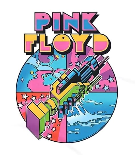 Band Tshirt Design Ideas, Pink Floyd Illustration, Pink Floyd Images, Pink Floyd Logo, Vintage Band Posters, 2pac Art, Pink Floyd Tattoo, Kaos Band, Pink Floyd Poster