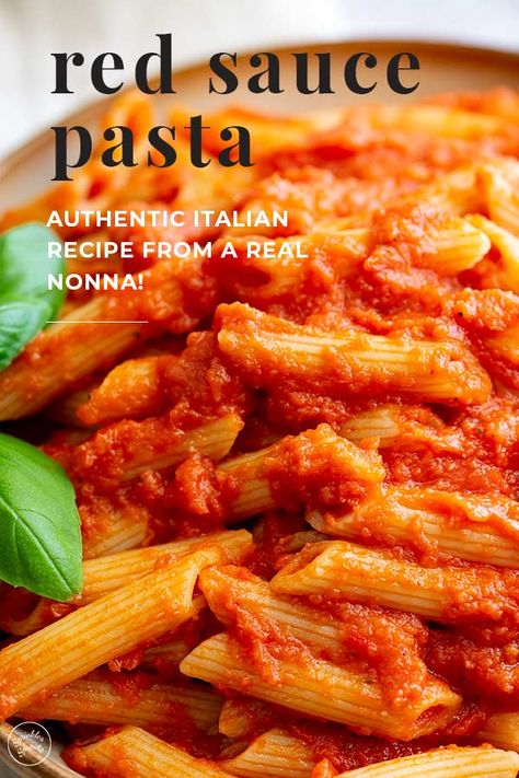 Red Sauce Pasta Recipe, Red Sauce Recipe, Sprouts Recipes, Red Pasta, Italian Pasta Sauce, Red Sauce Pasta, Pasta Sauce Homemade, Pasta Noodle Recipe, Quick Pasta