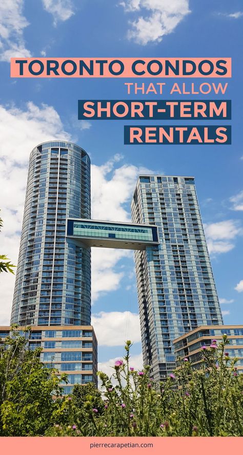 There are only a handful of Toronto condos that allow short-term rentals. We have the full list, available listings and the city’s rules on short-term rentals. #shorttermrentals #airbnb #torontocondos #renting Toronto Condo, Buying A Condo, Indoor Outdoor Pool, Rooftop Pool, Short Term Rental, Real Estate Tips, Rooftop Terrace, Condos For Sale, Best Location