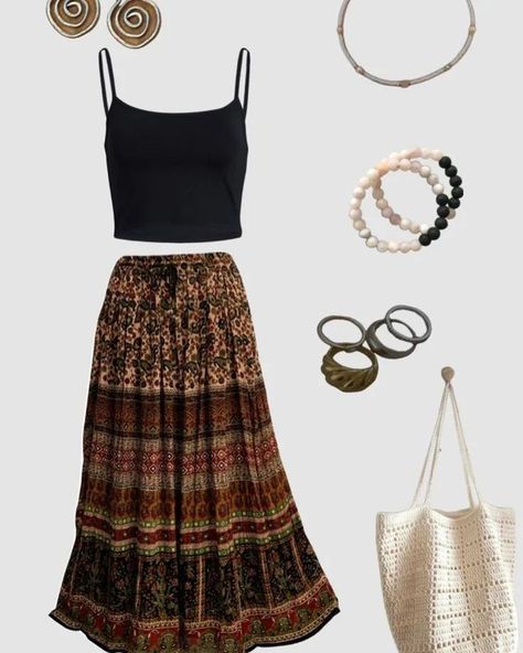 "Stepping out in style with these boho essentials 🌿✨ #EffortlessFashion #BohoBeauty" Moms Aesthetic, Boho Hippie Outfits, Boho Essentials, Boho Whimsical, Texas Chainsaw, Boho Clothes, Hippie Look, Boho Beauty, Whimsical Fashion