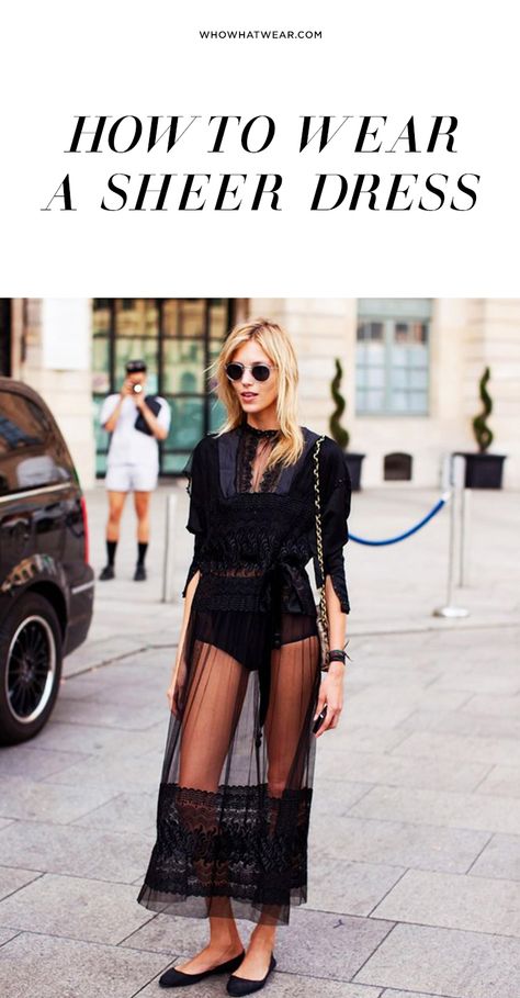 Outfit ideas to help you style a sheer dress like a fashion pro Street Style Stockholm, Lollapalooza Outfit, Top Street Style, Anja Rubik, Quoi Porter, Wearing Sunglasses, Sheer Skirt, Looks Street Style, Street Style Chic