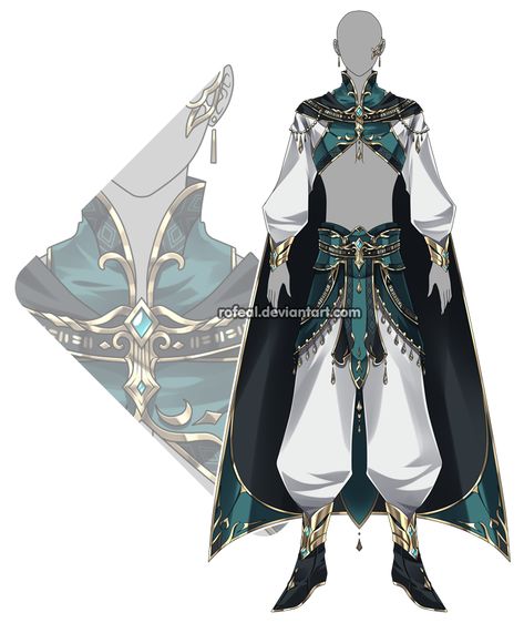 Adopt(CLOSED) by Rofeal Male Fantasy Clothing, Draw Your Character, N Design, Art Outfit, Clothing Sketches, Seni Dan Kraf, Clothing Design Sketches, Drawing Anime Clothes, Hero Costumes