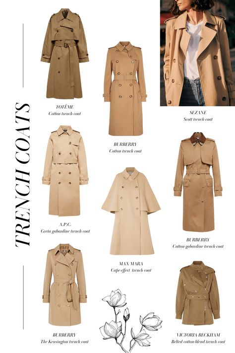 How French Women Wear Their Trench Coats Stylishly Autumn Color Palette Fashion, French Outfits, Tweed Outfit, Girls Spring Outfits, Chic French Style, Trench Coat Outfit, Fasion Outfits, Coat Women Fashion, Classic Trench Coat