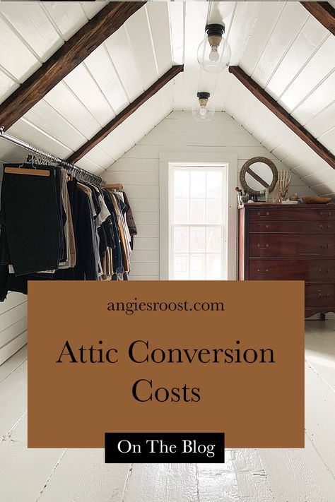 3rd Floor Attic Ideas, How To Finish Attic Space, Attic Finished Storage, Attic To Closet Conversion, Small Dormer Bathroom Ideas, Turning Attic Into Loft, Narrow Attic Ideas, Turn Attic Into Bedroom, Attic Turned Into Closet