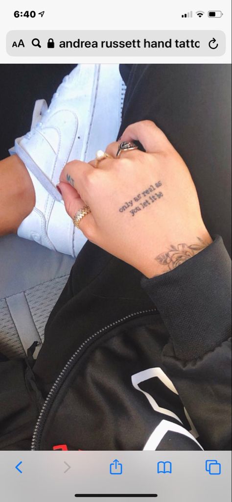 Andrea Russett Tattoo, Ruthless Tattoo, Andrea Russet, Hand Tatto, Andrea Russett, Tattoos Designs, Idea Board, Get A Tattoo, Body Mods