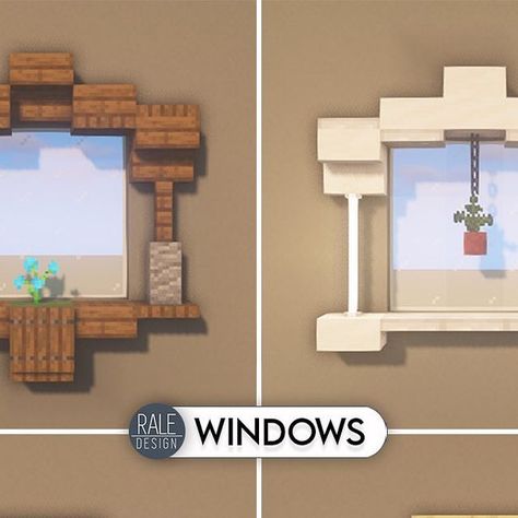 Window Design Minecraft, Windows Minecraft, Minecraft Window, Minecraft Java, Window Designs, Minecraft Pocket Edition, Minecraft Survival, Minecraft Pe, Minecraft Ideas