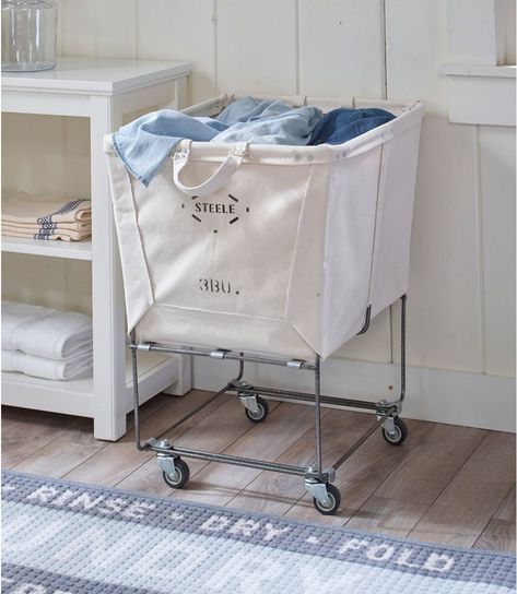 Ikea Raskog Cart, Steele Canvas, Canvas Basket, Rolling Laundry Basket, Ikea Raskog, Laundry Cart, Laundry Room Inspiration, Camper Makeover, Small Laundry Rooms