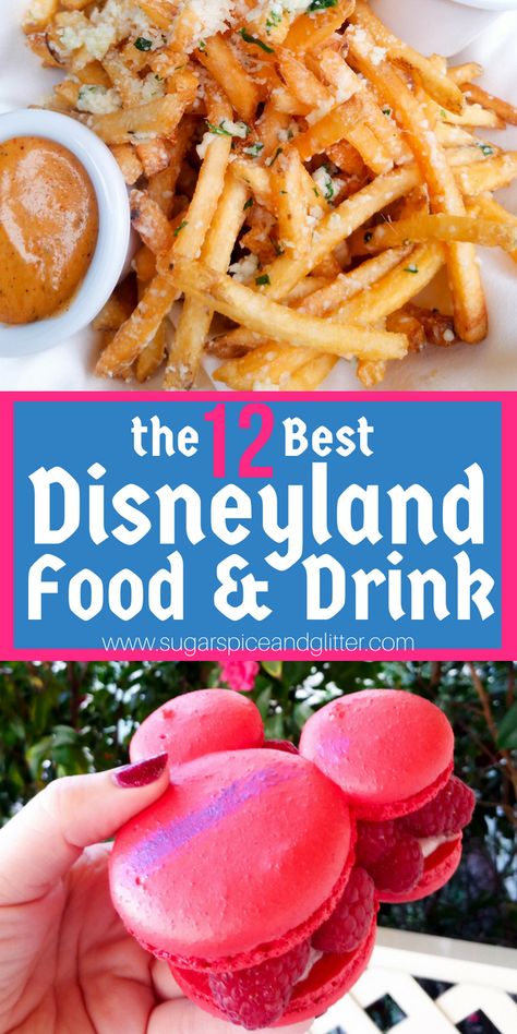 The 12 BEST Disneyland Snacks plus a printable checklist for all of the best Disneyland food for foodie families Snacks For Disneyland, Best Disneyland Food, Disneyland Snacks, Adult Snacks, Disneyland Food, Disneyland Vacation, Things To Eat, Protein Breakfast Recipes, Food T