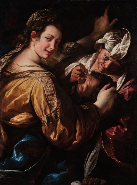 Giulio Cesare Procaccini Judith and Holofernes Guaranteed Property Irrevocable Bids Estimate: 1,000,000 - 1,500,000 USD Lot sold: 1,008,000 USD Biblical Mythology, Head Of Holofernes, Judith And Holofernes, Artemisia Gentileschi, 17th Century Art, Italian Baroque, Peter Paul Rubens, Historical Painting, Biblical Art